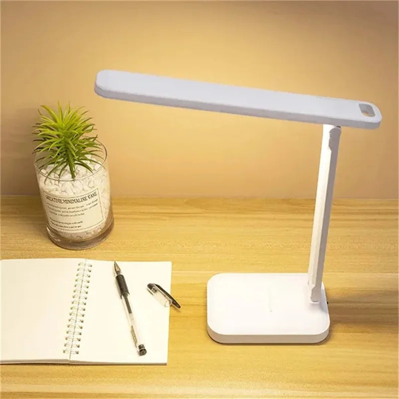 Foldable Table Lamp Led Desk Lamp 3 Type Stepless Dimmable Touch Bedside Reading Eye Protection Night Light USB Chargeable