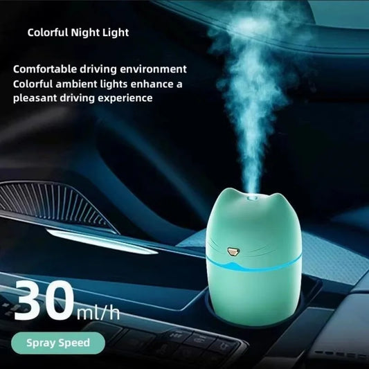 New USB Humidifier Household Office Portable Students Dormitory Bedroom Small Cute Mini Large Spray Car Mounted Color