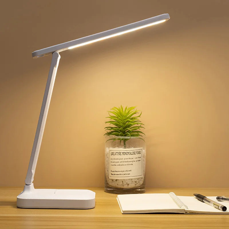 Foldable Table Lamp Led Desk Lamp 3 Type Stepless Dimmable Touch Bedside Reading Eye Protection Night Light USB Chargeable